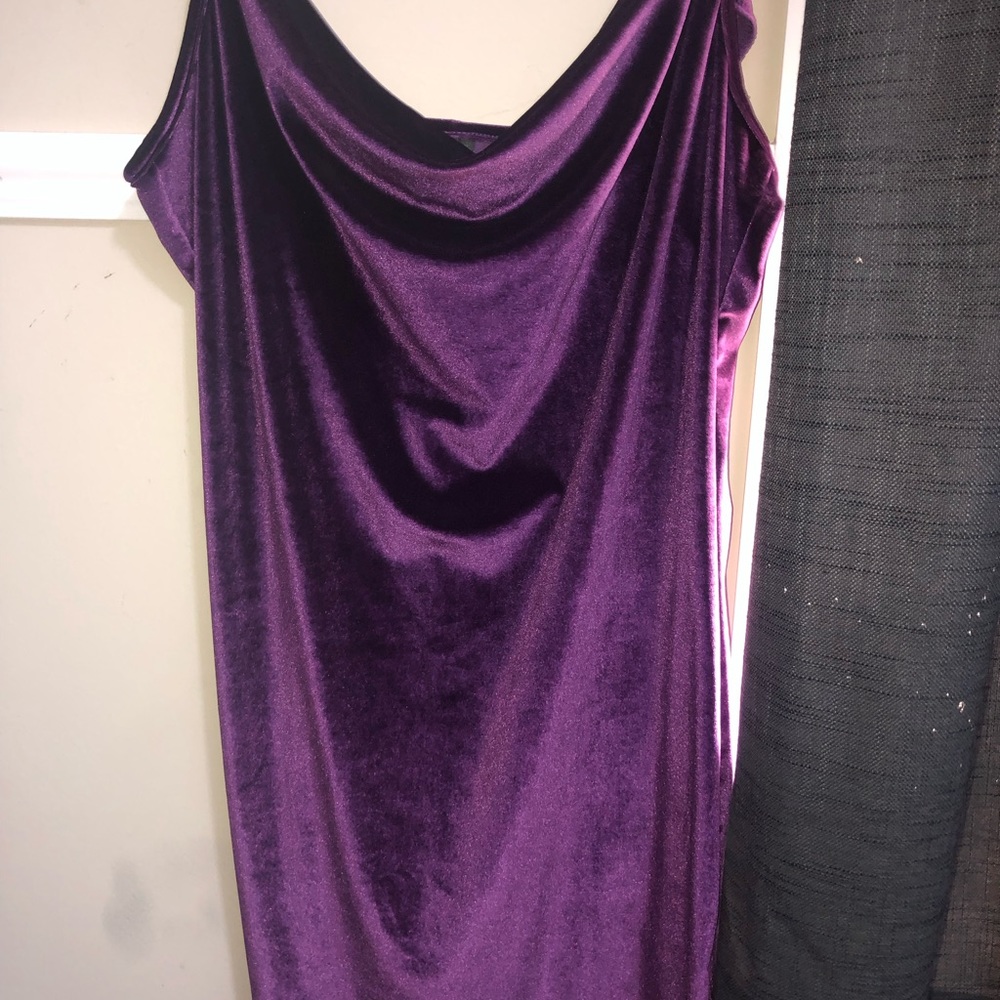 This beautiful purple dress can be worn anywhere!